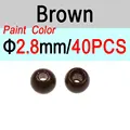 2.8mm Marrón 40 piezas