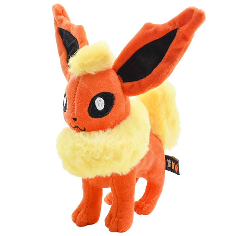 Anime Pokemon Flareon Plush Toy Flareon Cotton Stuffed Dolls Kawaii Cartoon Peluches Collection Gift