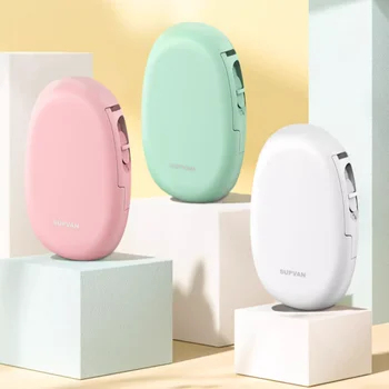 Supvan T10 라벨 스티커 라벨 프린터, 미니 휴대용 바코드, 무선 블루투스 열 라벨 메이커, 다국어 지지대