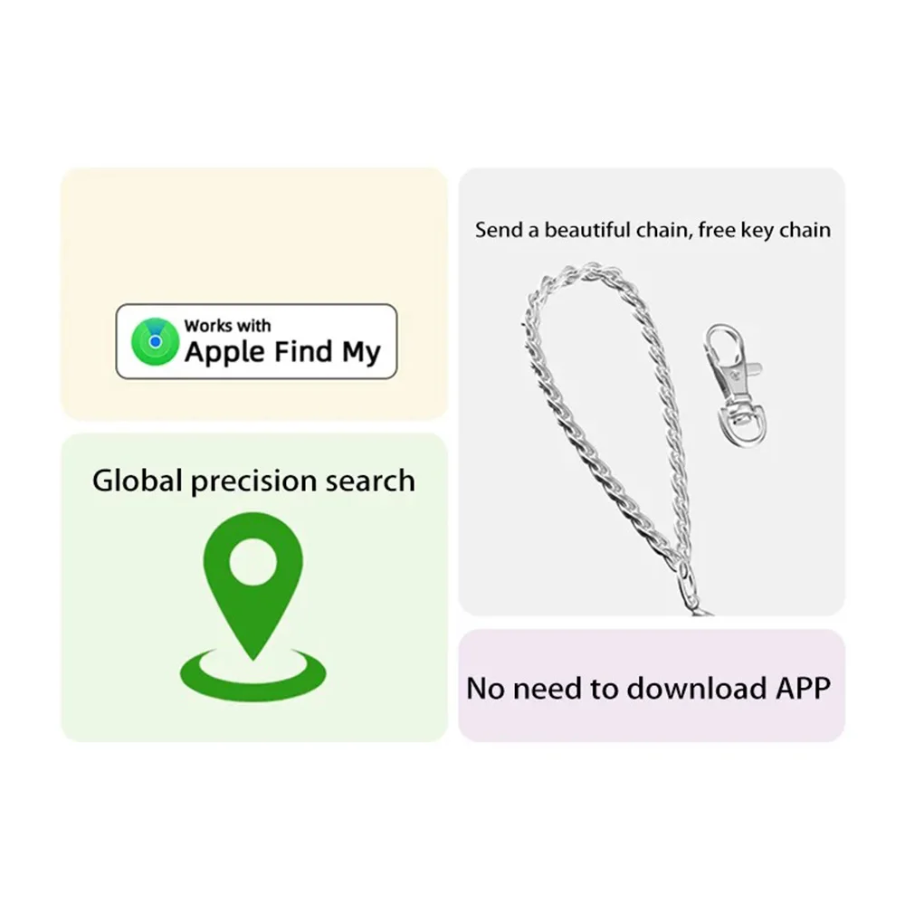 MRSVI جهاز تحديد المواقع الذكي الصغير AirTag للعثور على تطبيقي جهاز تذكير لمكافحة خسر جهاز تعقب للأطفال محفظة مكتشف الحيوانات الأليفة #5