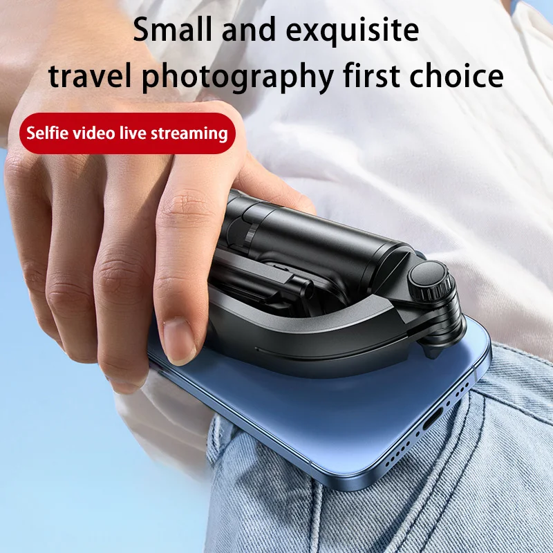 Nowy mini kijek do selfie Lenovo z rozkładanym statywem, obrotowym uchwytem ręcznym, przenośny uchwyt do smartfona do transmisji na żywo, przyjazny w podróży. — zdjęcie produktu 3