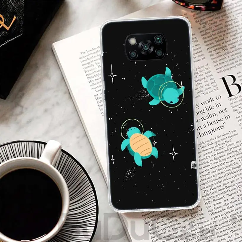 Cartoon Sea Turtle Tortoise Cover For Xiaomi Mi 11T 10T 9T Pro 11 Lite Phone Case 13 12 12X 10 9 8 11i 6X 5X Ultra 5G Print Coqu