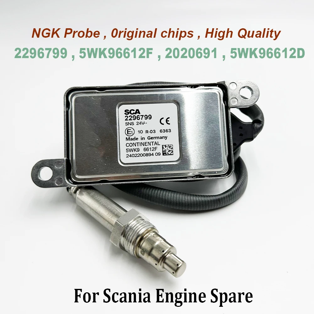 High Quality Chip 2296799 5WK96612F 2020691 1872080 2247379 5WK96612D NOXSensor For NGK Probe Nitrogen Oxygen Sensor For S-cania