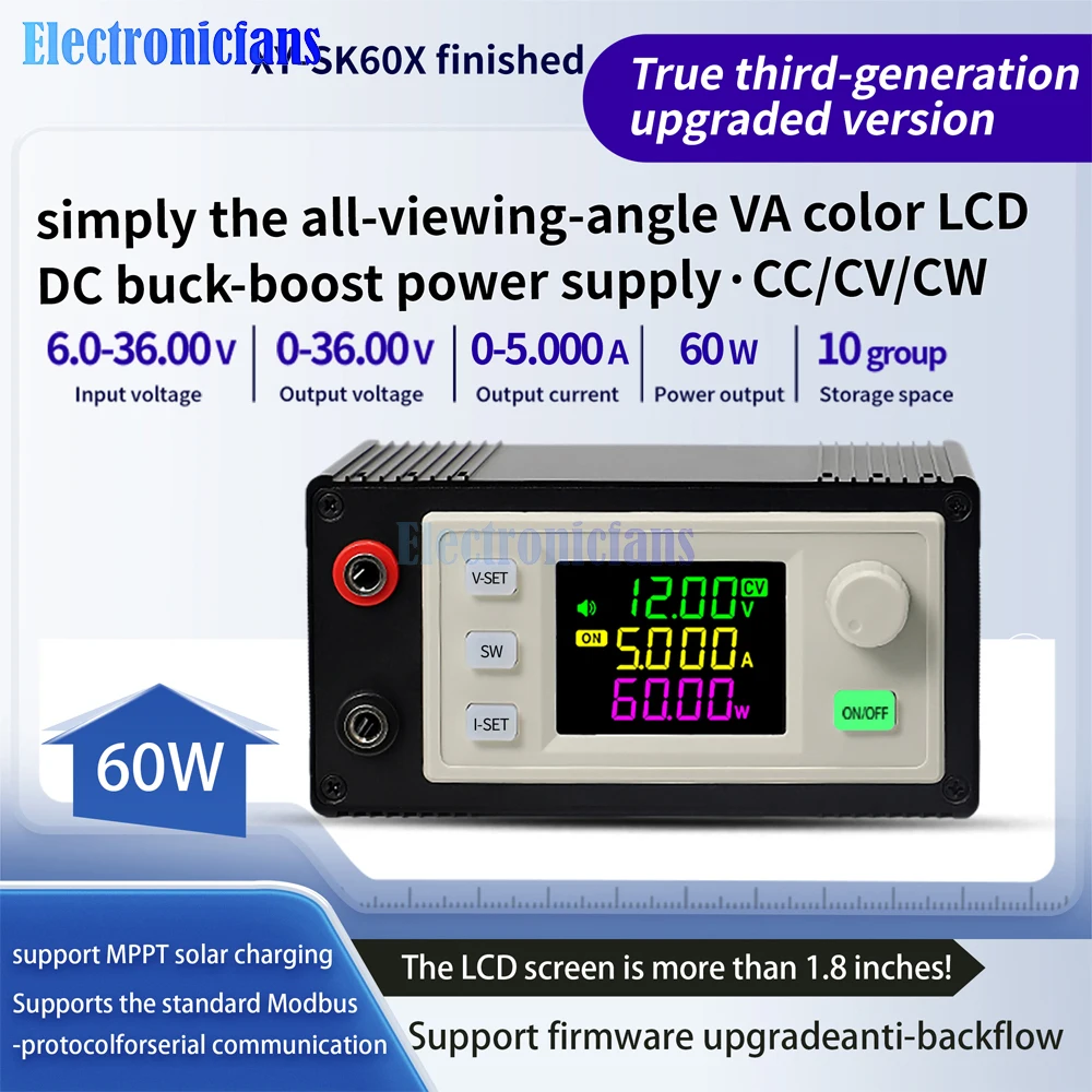 SK60X/SK120X CNC Lift-off DC Adjustable Voltage Regulator Constant Voltage Constant Current Solar Charging Module