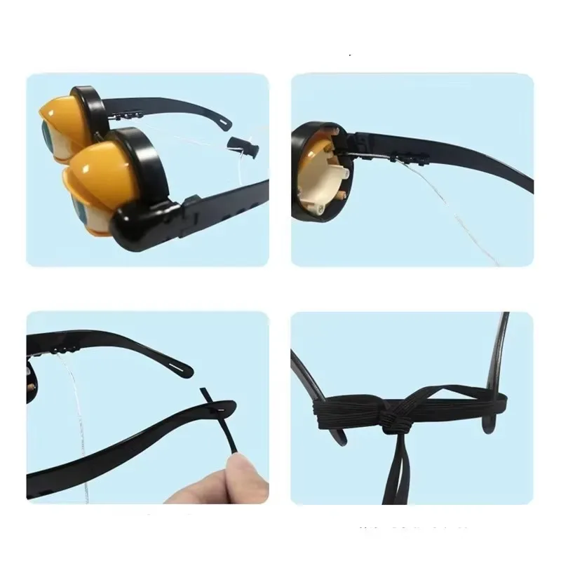Funny Big Eye Glasses Crazy Blink Props - Adult Kids Party Accessories for Christmas Halloween Carnival Cosplay Gag Toy ﻿