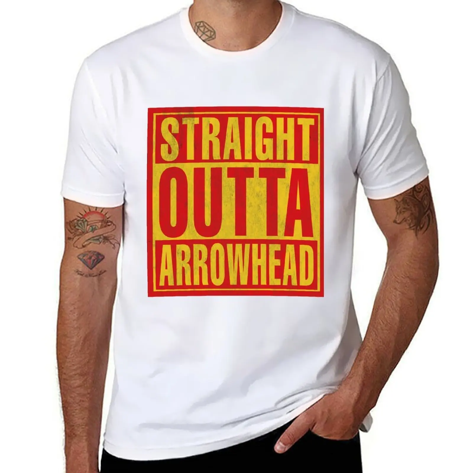 

Straight Outta Arrowhead T-Shirt t shirts for man cotton printed t shirts for man T-Shirt