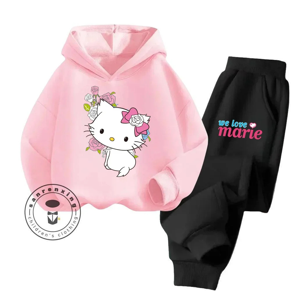 

2024 Cartoon The AristoCats New Hoodie Set Cheap Clothing Suitable for School Play Lounging Around Children Must Have Hoodie