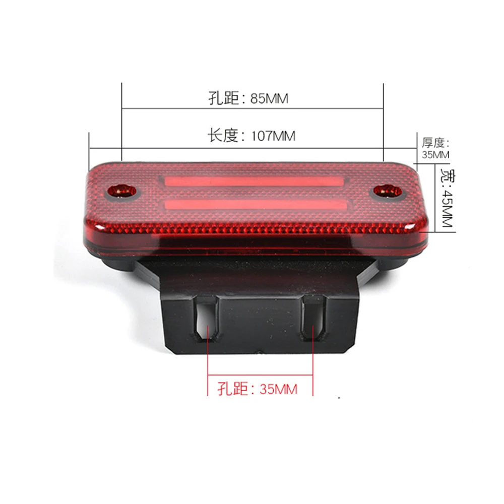 10Pcs LED Trailer Clearance Lights 12V 24V Truck Strobe Lights With Bracket Caravan Side Position Signal Lamp Red White Amber