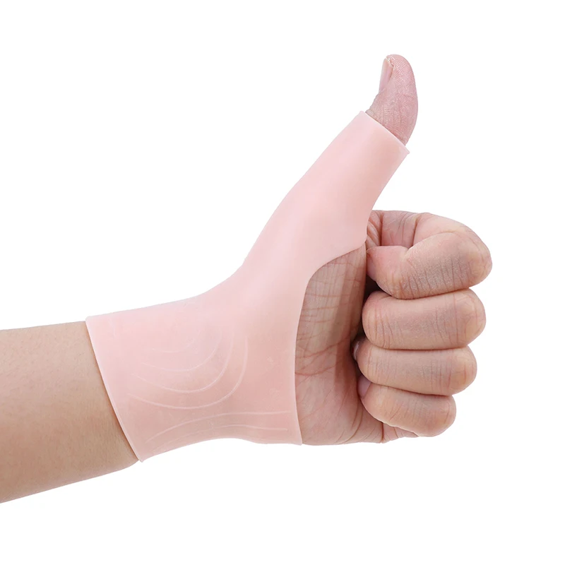 2PCS/1Pair Silicone Gel Wrist Thumb Support Gloves Arthritis Pressure Corrector