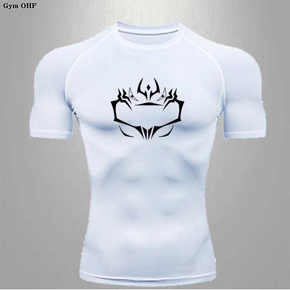 Shape Running T-shirt Sports Short T-shirts Quick Drying Breathable Sports Tight Training Compression Running Men's Top image 2