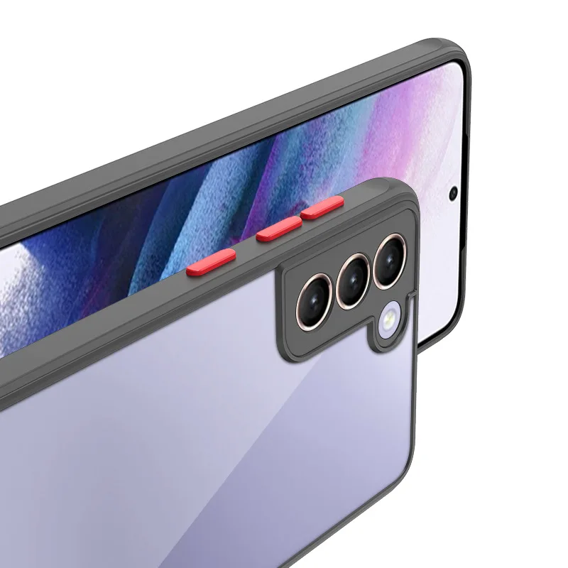 S25 24 23 22 21 20 Matte Hard Case für Samsung Galaxy S25 S24 S23 S22 Ultra S21 S20 Fe Plus 5g stoßfeste Silikon-Rückseite – Detail 3
