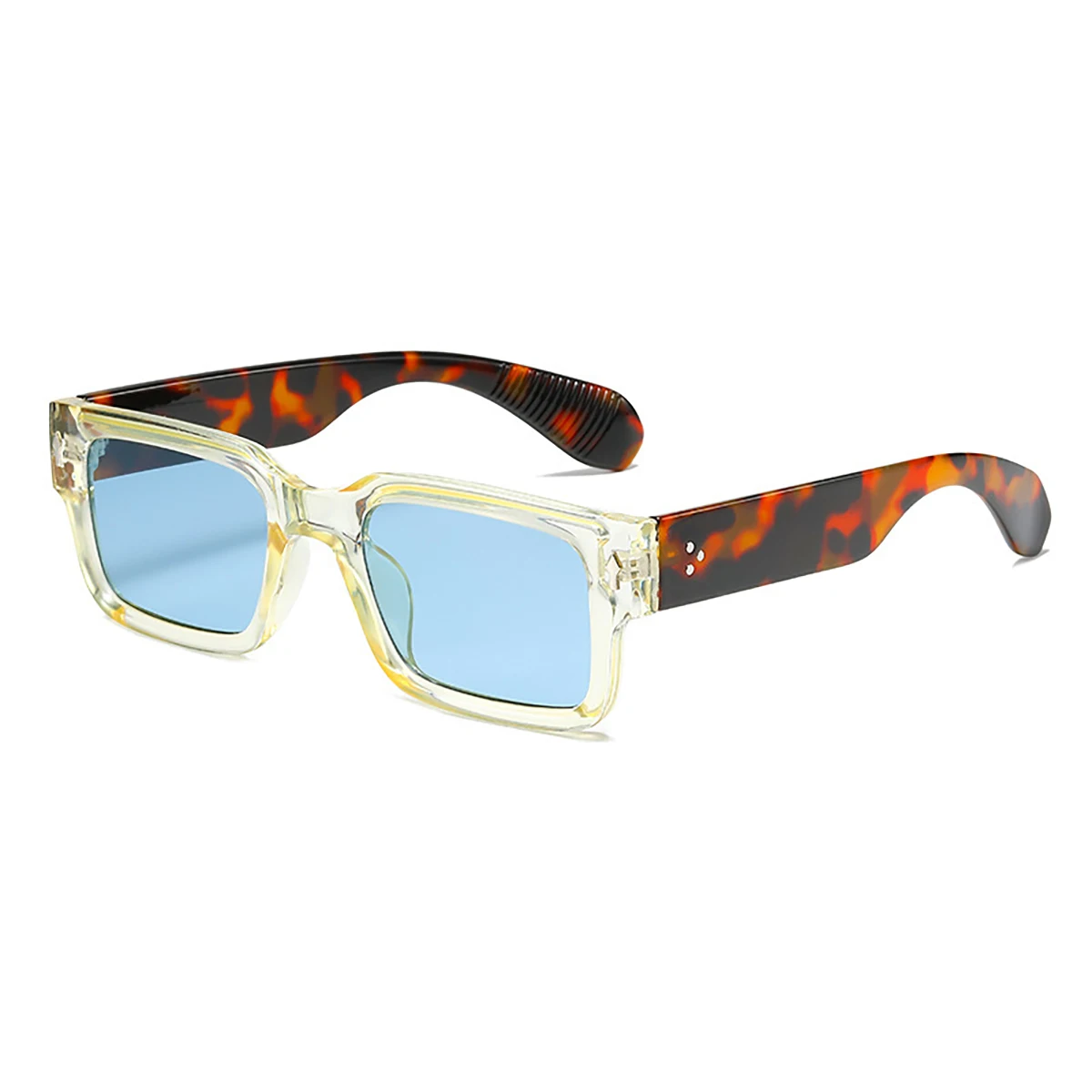 Quadratische Vintage-Sonnenbrille, neu in stilvoller Bonbonfarben, Damenbrille, Modemarke, Design, UV400-Schutz, Herren-Sonnenbrille