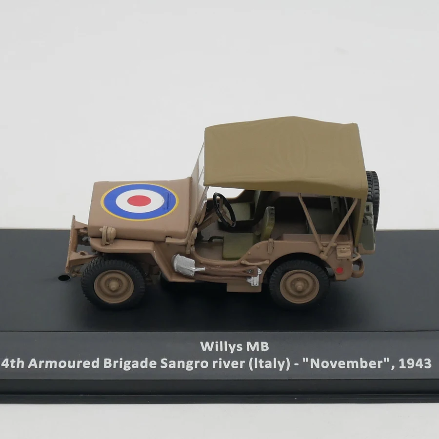 Ixo 1:43 Scale Diecast Alloy Willys MB 1943 Military Affairs Toy Car Model Classic Desktop Ornaments Adult Souvenir Gift Display