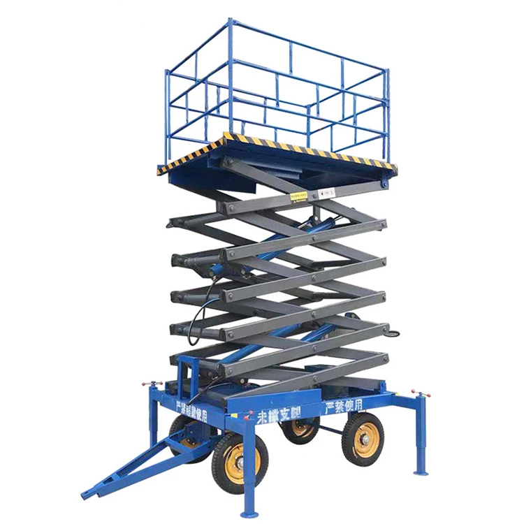 Mini Battery Powered Scissor Lift For Light Fixture Installation
