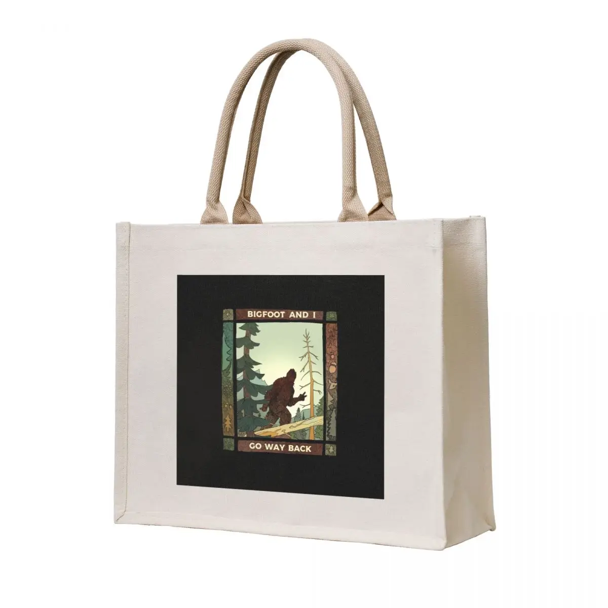 

Bigfoot Tote Bag tote bags aesthetic custom canvas bag Big bag women tote custom