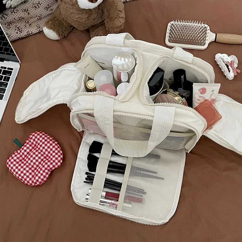 Large Capacity Cosmetic Bag Female Travel Wash Handbag Bathroom Partition Shower Makeup Pouch Unisex Toiletries Organizer 2025