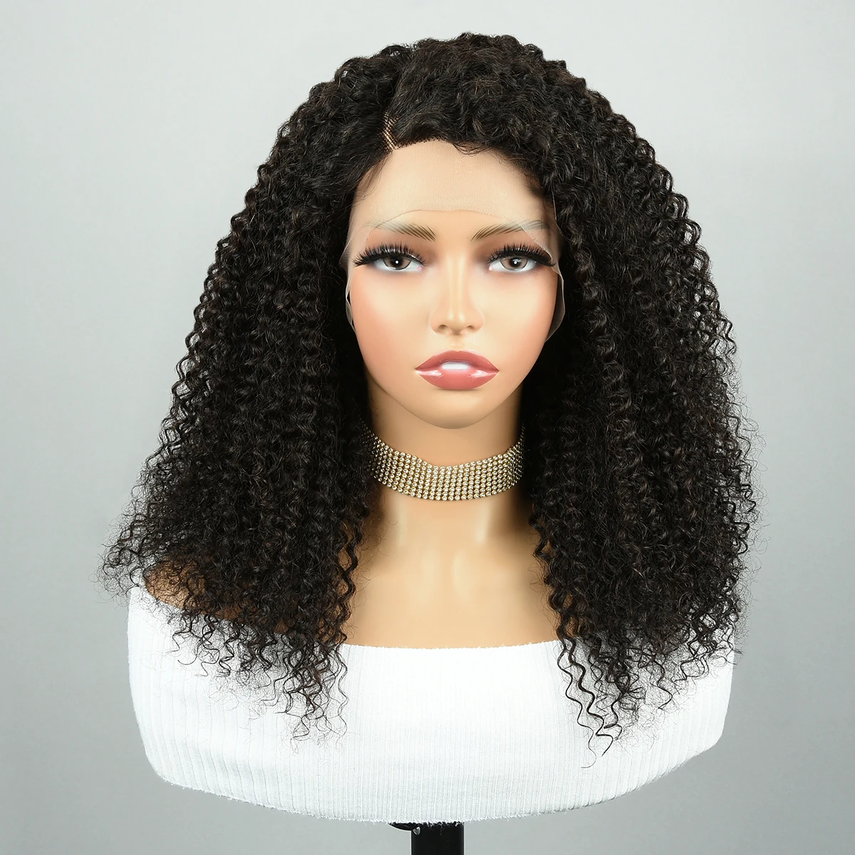 Curly 13x4x1 Lace Closure Human Hair Wigs Side Part Curly Lace Closure Wigs Pre Plucked Curly 13x4x1 Lace Closure Wigs HairUGo