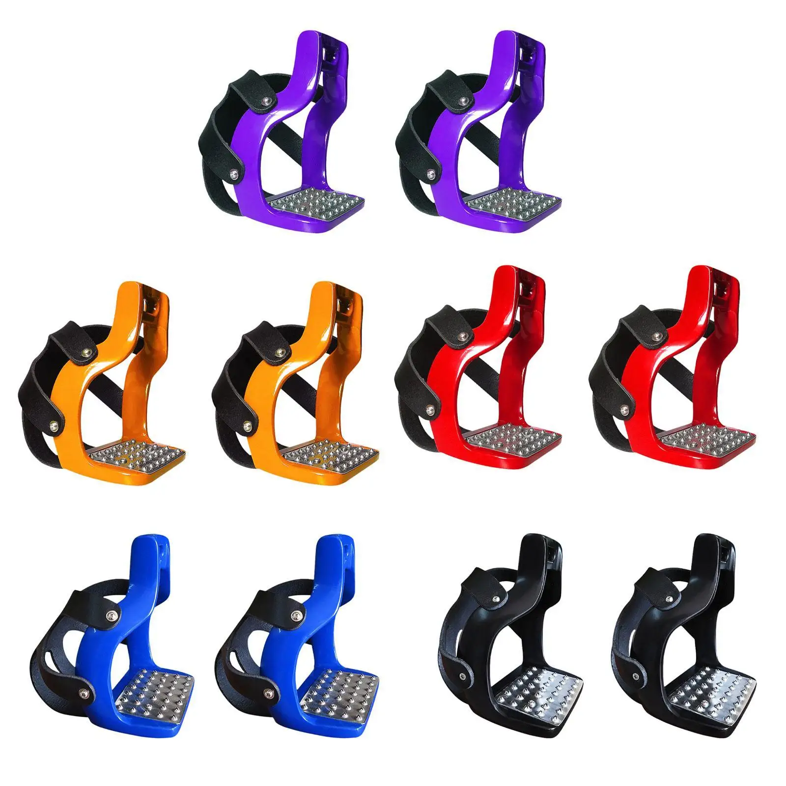 2x 승마 등자, 말 안장 등자, 승마용 전문 알루미늄 영어 승마 보호 안장