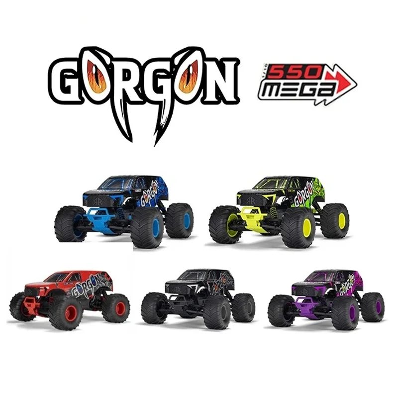 

ARRMA 1:10 GORGON Magic Snake MEGA 550 RC Remote Control Electric Brushed Off-Road Vehicle Climbing Car Adult Toy Gifts RTR
