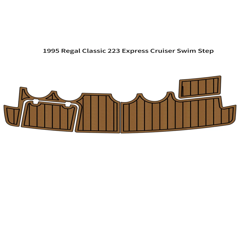 1995 Re-gal Classic 223 Express Cruiser Swim Platform Boat EVA Foam Teak Floor