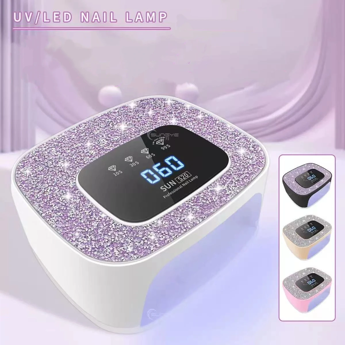 Lámpara UV inalámbrica para uñas, recargable, 36 LED, secador de uñas, luz UV, herramientas profesionales de manicura para decoración de uñas para el hogar y el salón