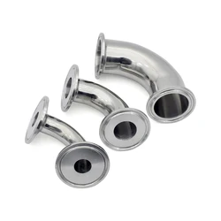 Sanitary 90° Elbow - SS304/316L Food Grade Tri Clamp Fitting Secure Sealing for 1.5