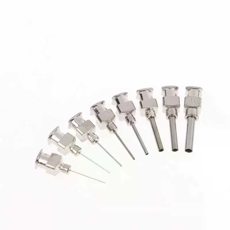 12Pcs All Metal Dispensing Needles 13mm Length 8G To 34G Available Smooth Glue Output For Industrial Dispensing DIY Craft