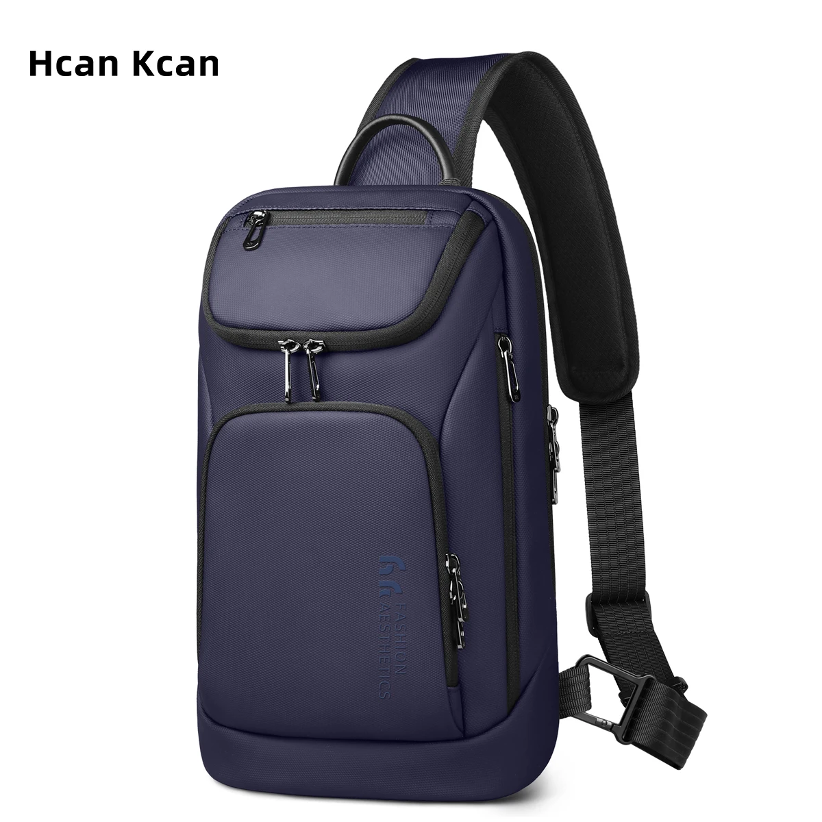 

HcanKcan Multifunction Men's Shoulder Bag Business Crossbody Bag For 11''IPad Waterproof Lightweight Travel Short Trip Chest Bag