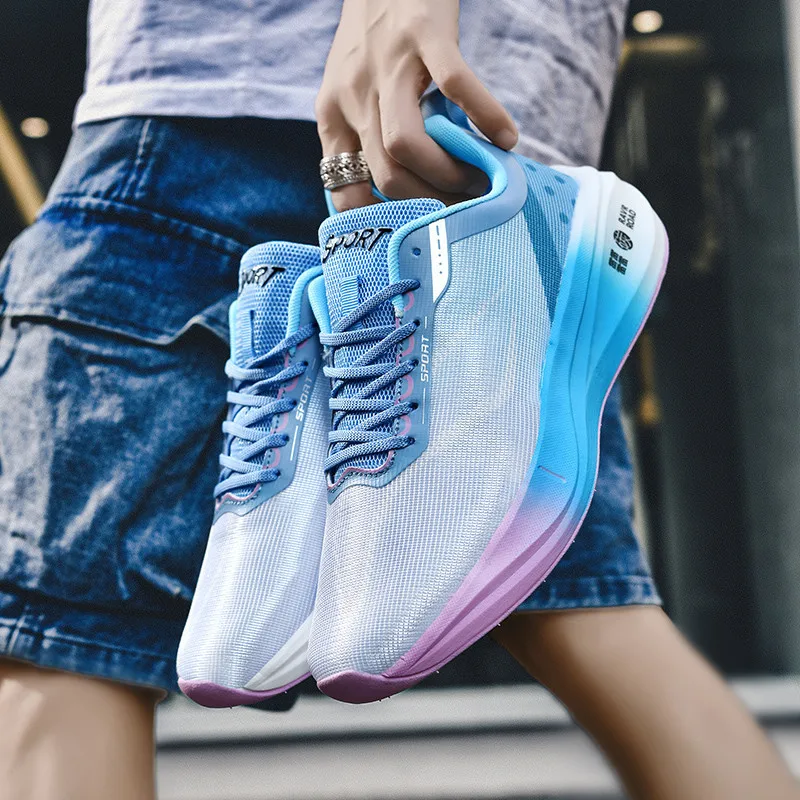 

Men's Shoes Autumn Mesh Breathable Thin Sports Shoes for Teenagers Carbon Board Running Shoes