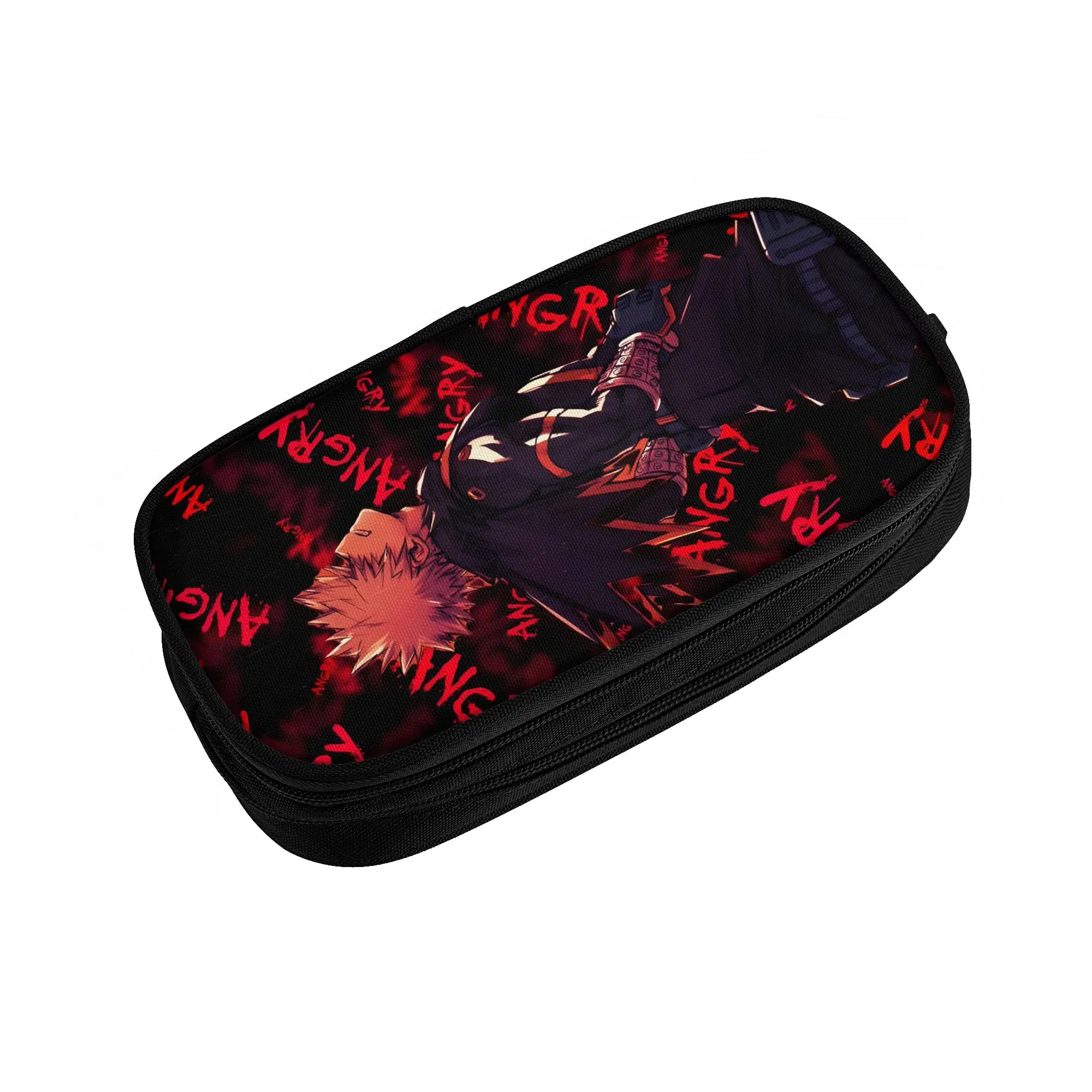 1 Piece Angry Bakugo Pencil Case for Students Gifts Pen Box Pencil Bag A-Academia Stationery Supplies Pen Holder Bag
