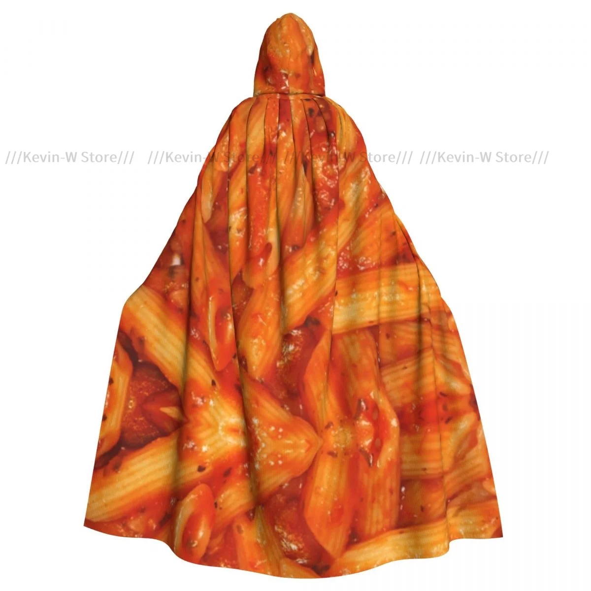 Adult Cloak Cape Hooded Pasta With Tomato Basil Sause Medieval Costume Witch Wicca Vampire Elf Purim Carnival Party