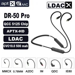 Wireless Bluetooth earphone Upgrade Cable LDAC QCC5125 APT-X Adaptive HiFi Earphone 0.78 pin/MMCX UE/QDC A2DC/IE80 IE40 400pro