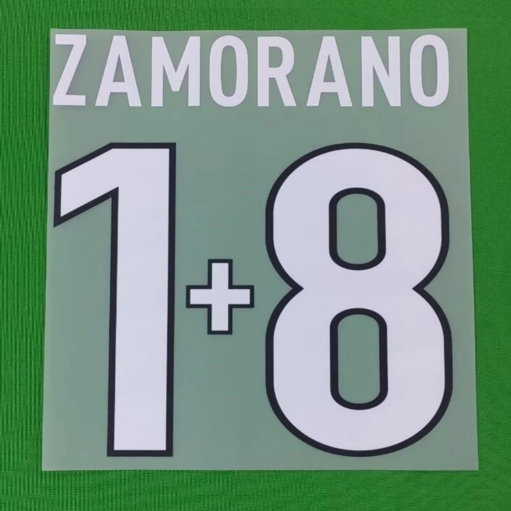 Super A 1998 1999 inter BAGGIO ZAMORANO Number Printing Font, Hot stamping Patches Badges