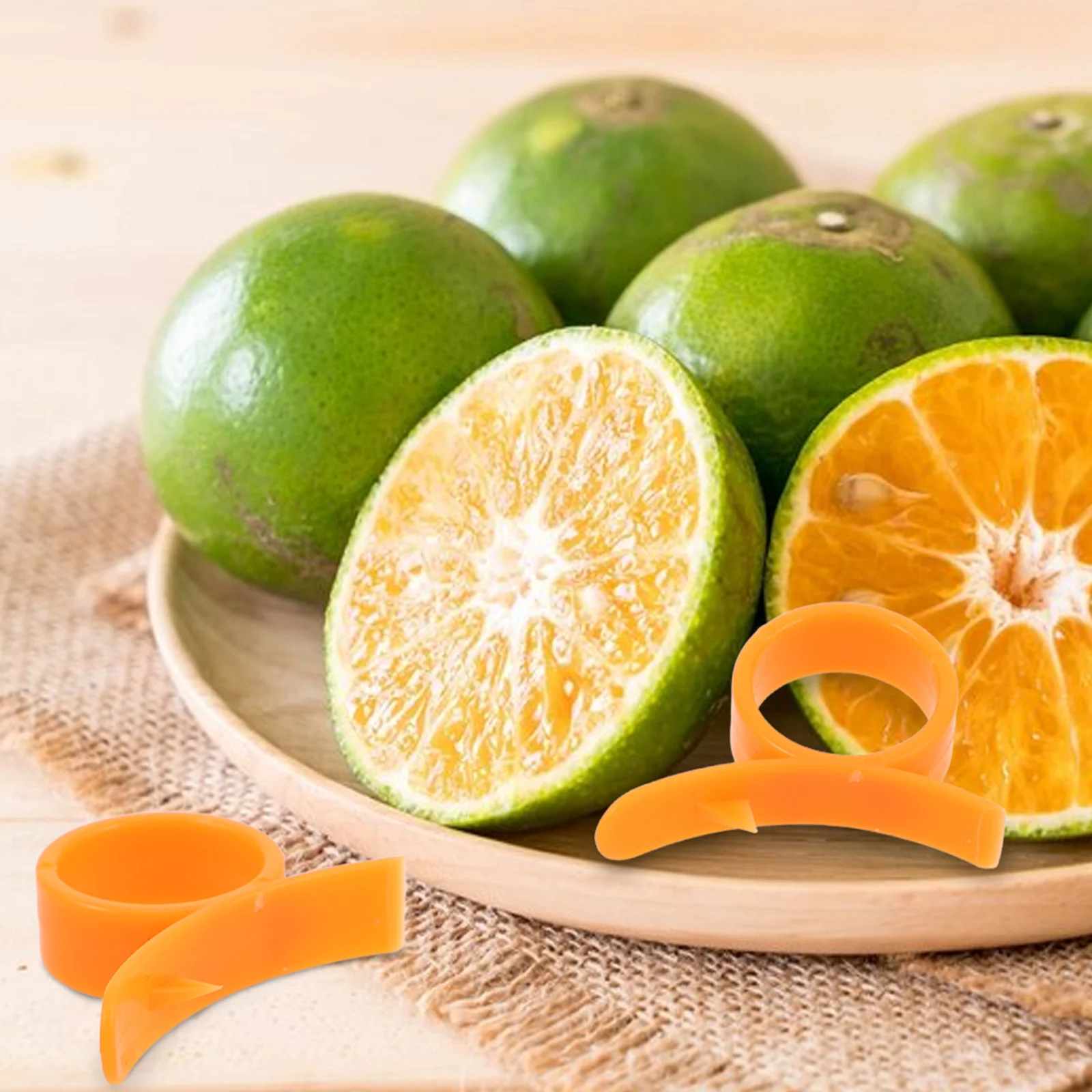 

16Pcs Orange Peeler Plastic Multifunctional Kitchen Peeling Tool for Citrus Fruits Pomegranate Lemon Easy Use Orange Cutter