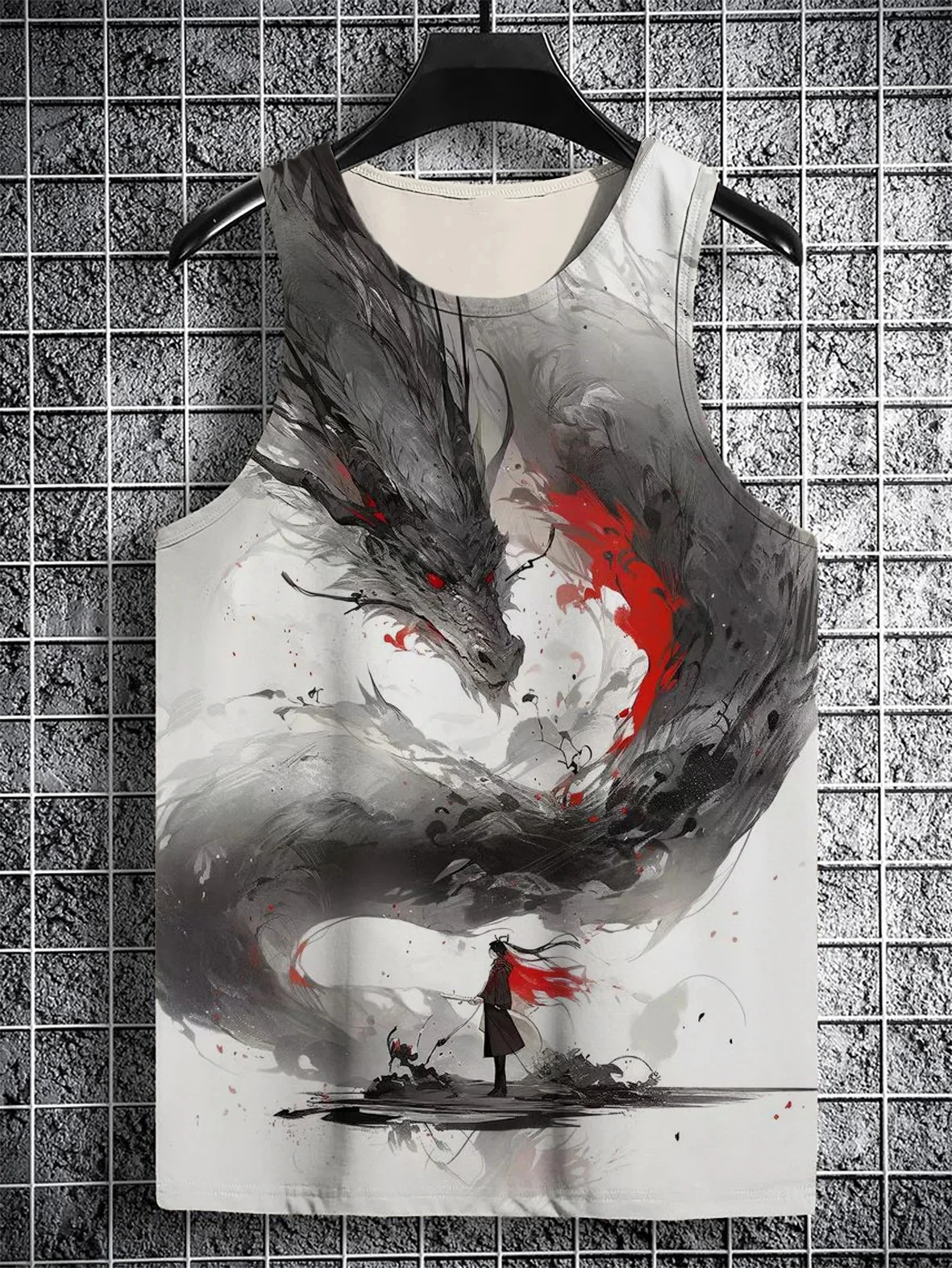 Japanese Style Tank Tops Drago - огляд і ціна Japanese Summer Clothing Men