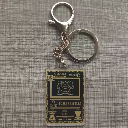 Pokemon Anime Small Card Key Chain Charizard Keychains Blastoise Venusaur Mewtwo Diy Acrylic Action Toy Figures Game Collection - Image 11