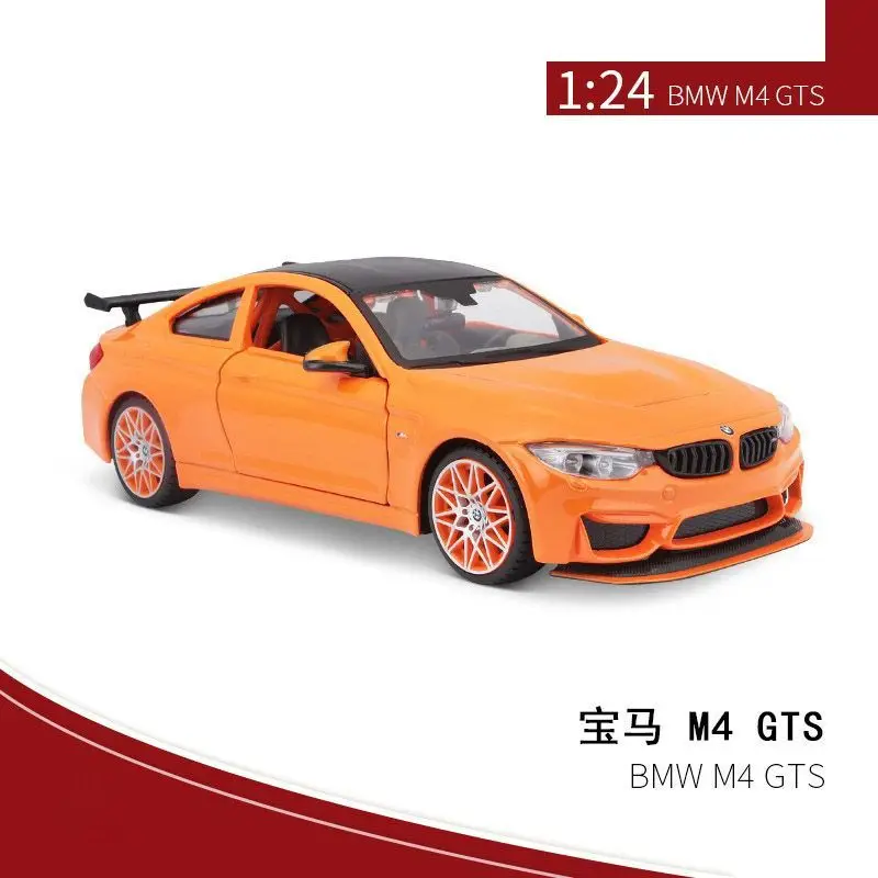 Maisto Original Genuine 1/24 BMW M4 GTS Equal Scale Simulation Alloy Car Model Multi-open Design Collectible Boys Toys