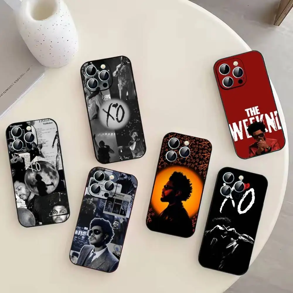 

T-THE Weekend Singer Phone Case For iPhone 17,16,15,14,13,12,11 Plus,Pro Max,XS,Soft Silicone Black Cover
