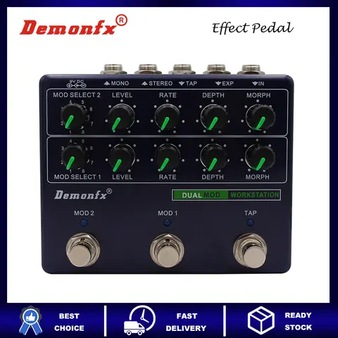 Demonfx DUAL MOD WORKSTATON Guitar Bass Effect Pedal Super Mod