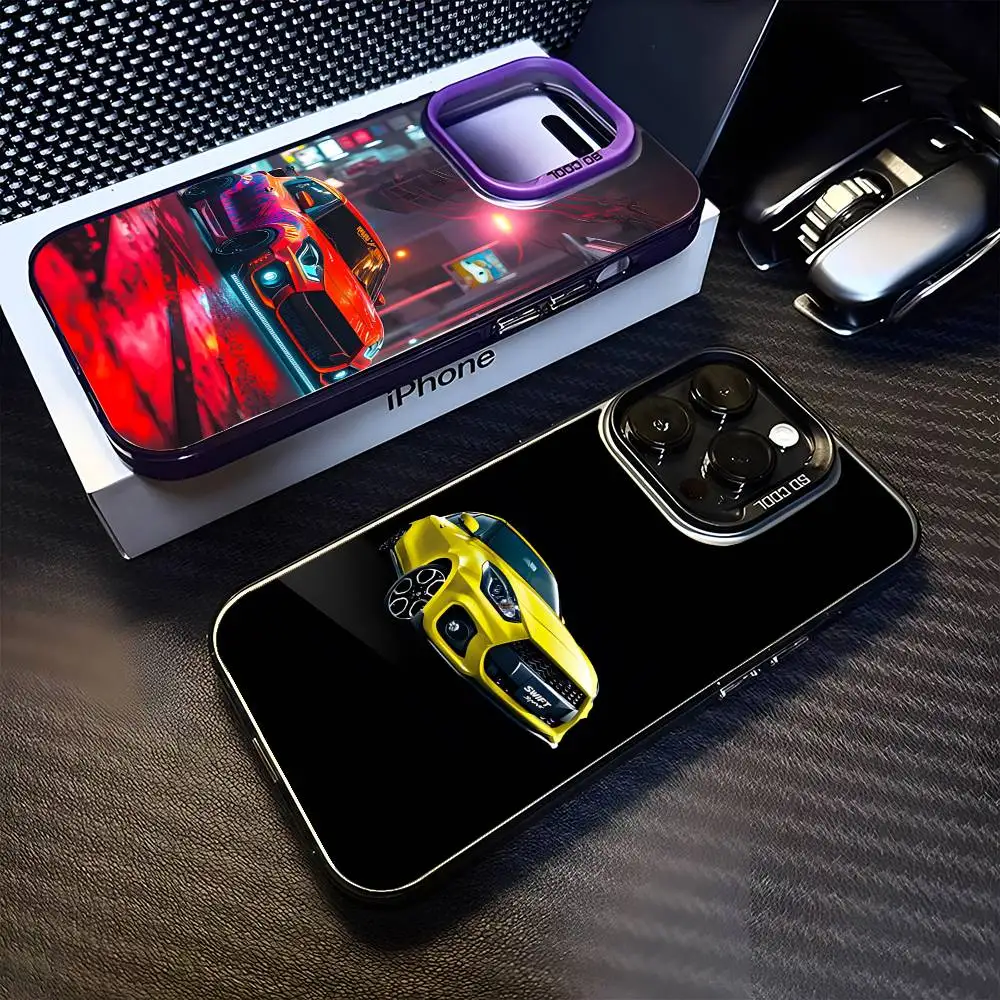 

Super cool minicar Phone Case For iPhone 16,15,14,13,12,11,Mini,Pro,MAX Purple Matte Shockproof Cover