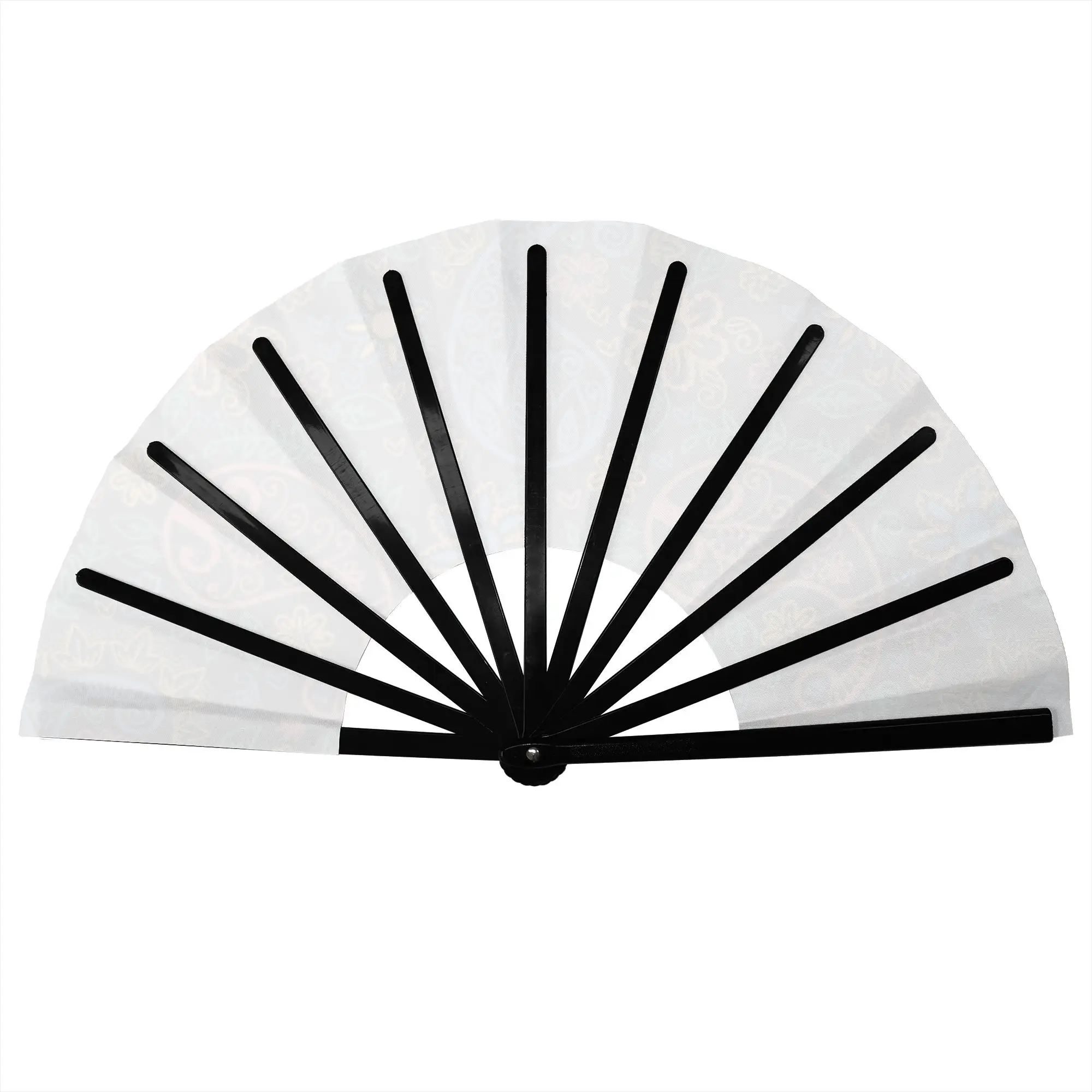 Colored Bandana Paisley Print Portable Pocket Fan Outdoor  Folding Fan Chinese Dance Cooling Handheld Fans