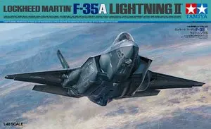 

Tamiya 61124 Static Assembled Model 1/48 Scale For US F-35A II Lightning Multipurpose Fighter Model Kit