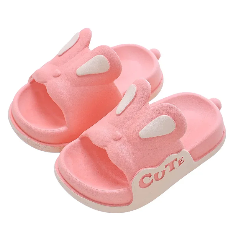 Summer Children\'s Slippers Girls\' Non-Slip Soft Bottom Parent-Child Cute Boy Big Middle Children Baby Bath Sandals