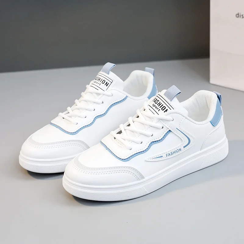 Women's Leather Casual Shoes Ladies Luxury Sports Vulcanized Tennis Sneaker For Women White Fashion Outdoor Walking Female Shoes