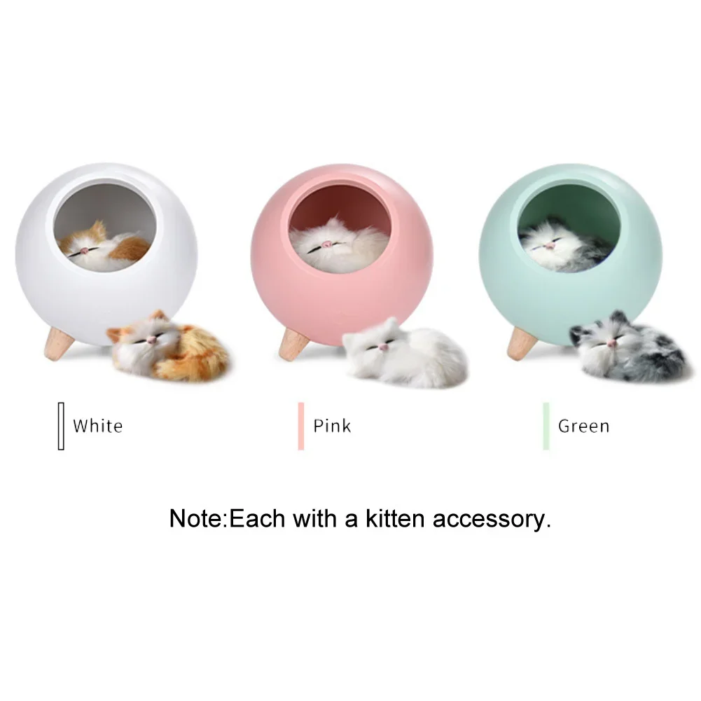 Cute Cat LED Night Lamp USB Charging Bedroom Decorative Lamp Bedside Desk Table Light For Children Kids Holiday Baby Gifts