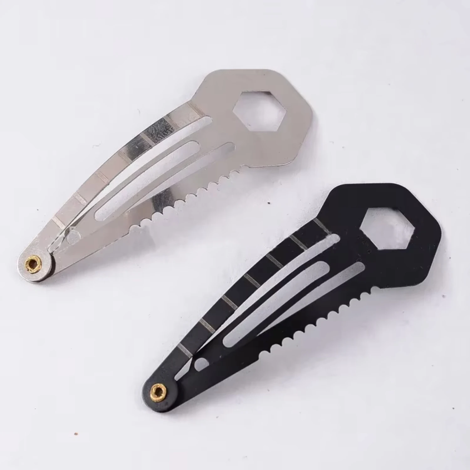 2Pcs Multi- Hair Clips  Hiking Hunting Self Defense Safety Survival Kits Camping Equipment Outdoor Survival Tools