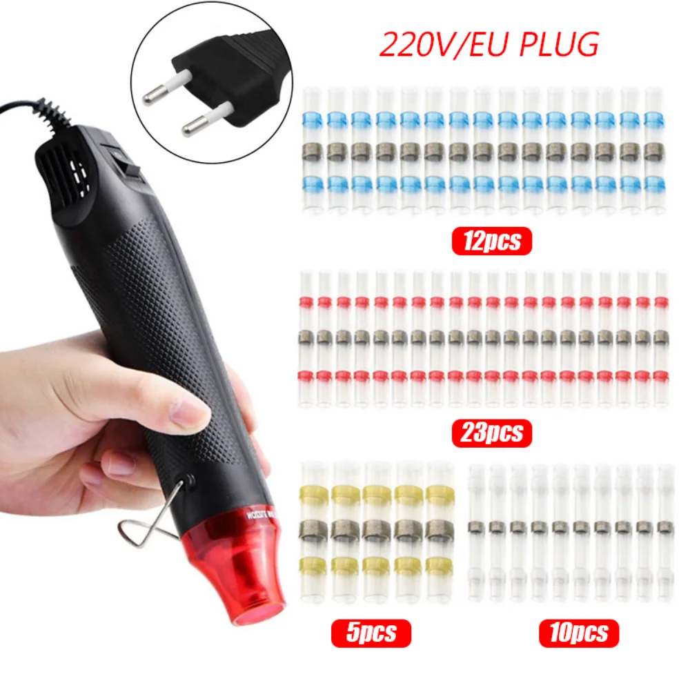 50/600/1200PCS Schrumpf Butt Draht Kabel Splice Terminal Kit Wasserdichte Crimp Terminals Solder Dichtung Elektrische Marine kabel – Detail 11