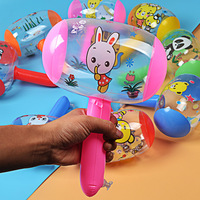 1Pcs Kids Inflatable Hammer Toy With Sound Bell For Children Cartoon Animal Handle Hammer Funny Toys Rattles for Baby Gifts