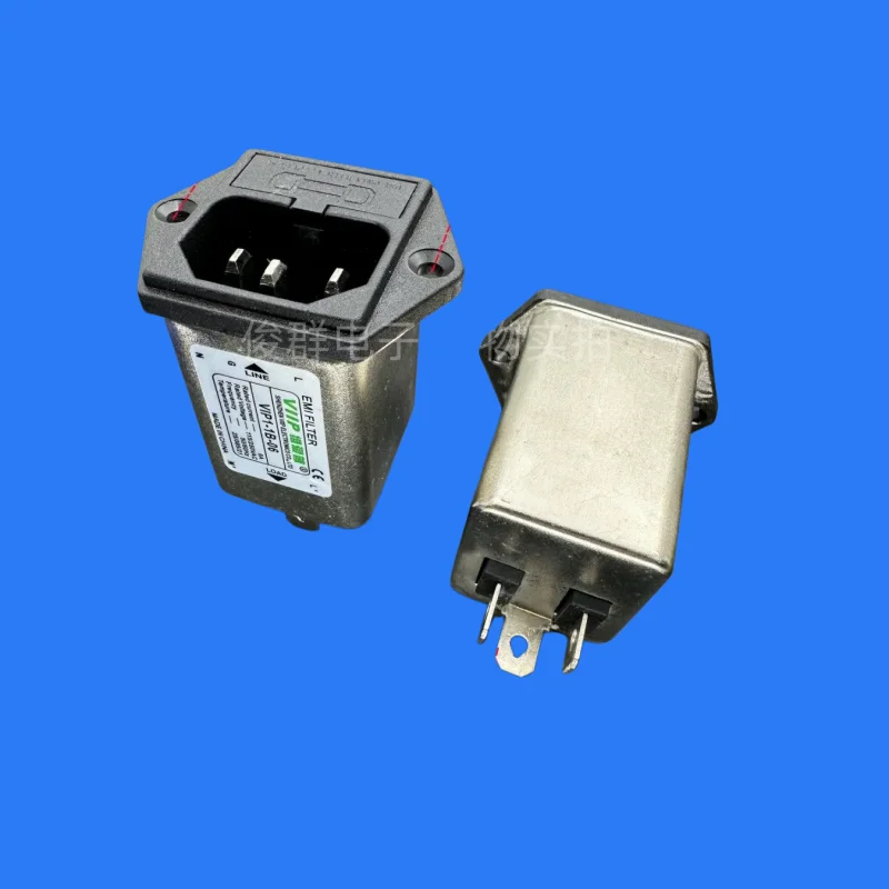 5pcs/power filter V1P1-1B-06 socket type without fuse 6A
