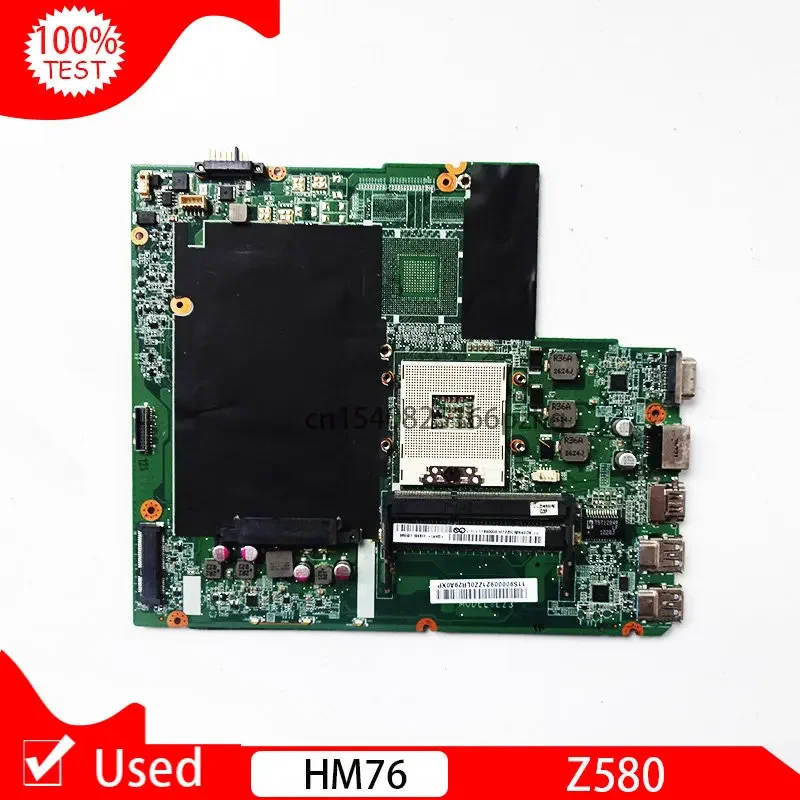 Used 11S90000921ZZ For LENOVO Ideapad Z580 Laptop Motherboard DA0LZ3MB6G0 SRJ8E HM76 DDR3 Main Board